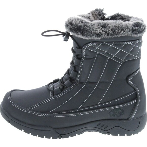 Totes‎ Womens Eve Cold Weather Winter Boots Size 9M Black Hot Cozy Outdoor - Picture 1 of 7